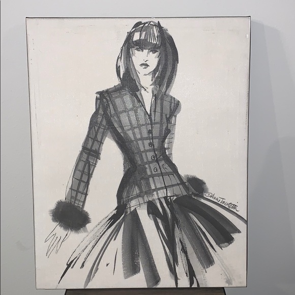 Fashion Model Sketch Set 16x20in Canvas Prints - Picture 1 of 3